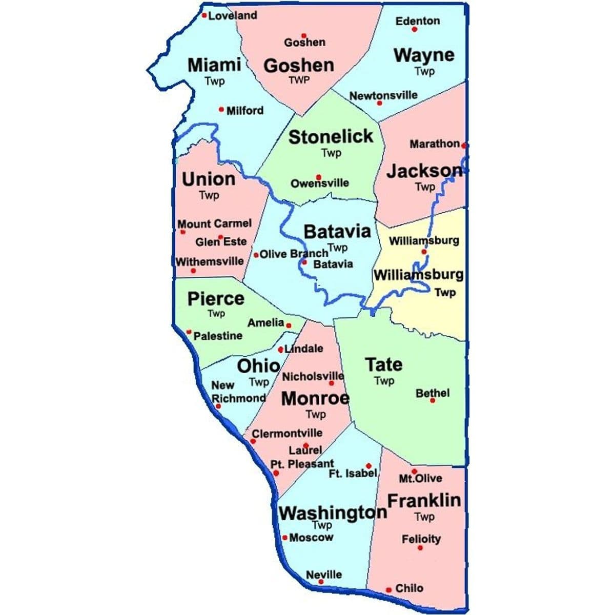 clermont township map