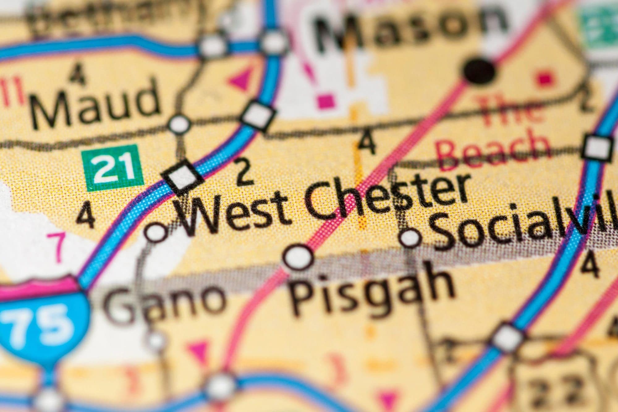 Our service area — moving in and around west chester